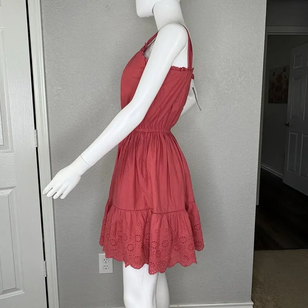 NWT Polo Ralph Lauren Girls Sundress Eyelet Cotton Cottage Coquette Size 14